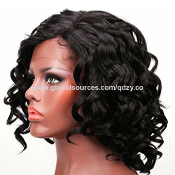 Synthetic Wigs Short Bob Wet And Wavy Synthetic Lace Front Wig