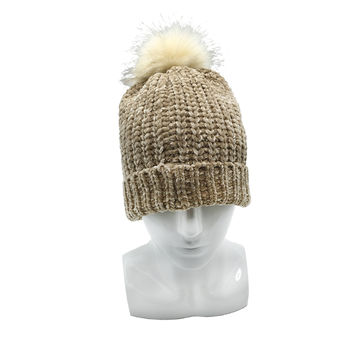 women's hats with ball on top