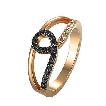 gold ring with black stone
