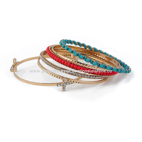 China Gold-plated bangles, with spiral 