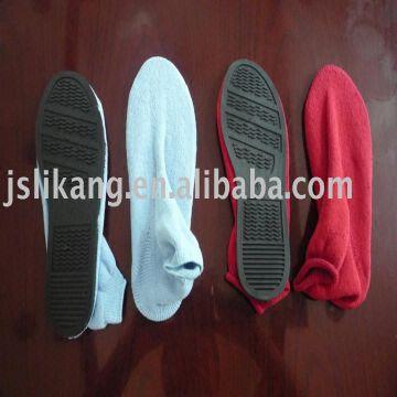 sock with rubber sole