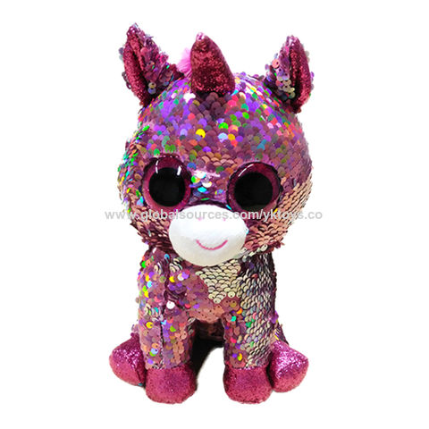 sequin unicorn teddy