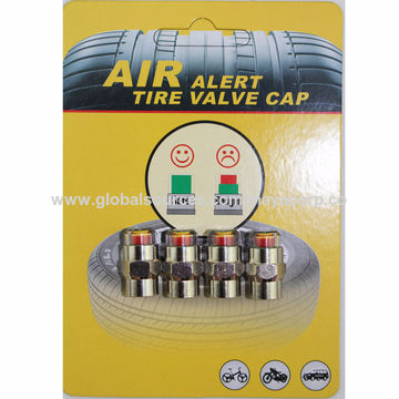 China Tire pressure monitor valve stem indicator air alert tire valve ...