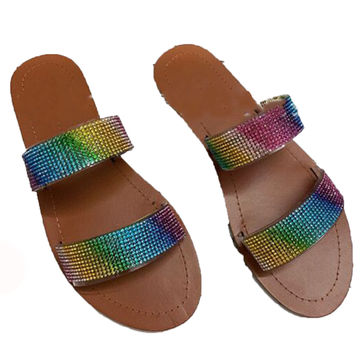 colorful womens sandals