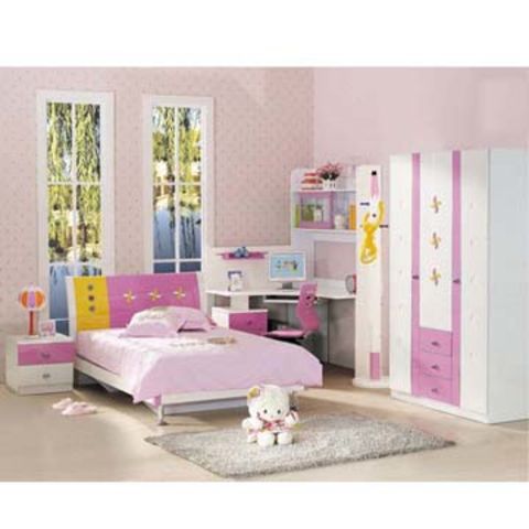 China Children S Mdf Bedroom Decorative Furniture With Bed Desk