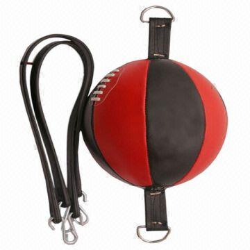 Leather Double End Dodge Speed Ball Boxing Floor To Ceiling Punch