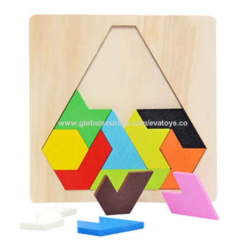 wooden triangle puzzle