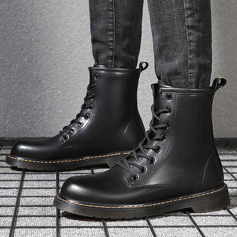 black martin boots