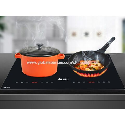 China Built In 2 Zone Induction Ceramic Hob Double Induction