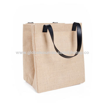 Alice Føderale Fuld China Custom Printed Eco Organic Reusable Large Tote Jute bag burlap  shopping bags With Leather Handles on Global Sources,jute bag,jute tote bags ,jute shopping bags
