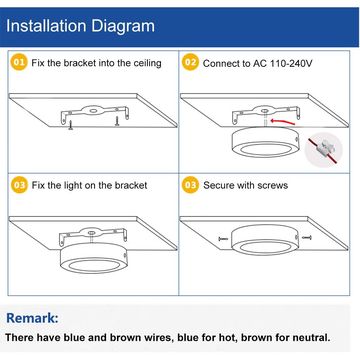 Led Ceiling Light 12inch 24w 6500k White Led Flush Mount