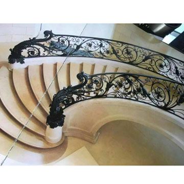 Luxury Villa Wrought Iron Railings Iron Balustrades Iron Banister