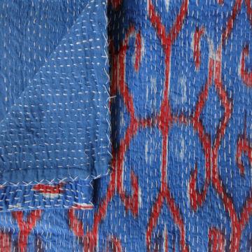 ikat kantha quilt