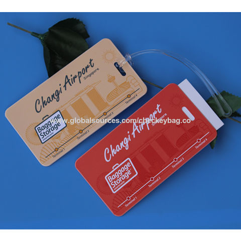 pvc luggage tags