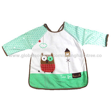 long sleeve baby bib