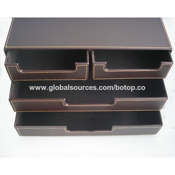 China Leather Desktop Drawers From Xiamen Manufacturer Xiamen