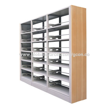 China Double Side School Library Steel Metal Bookshelf Bookcase