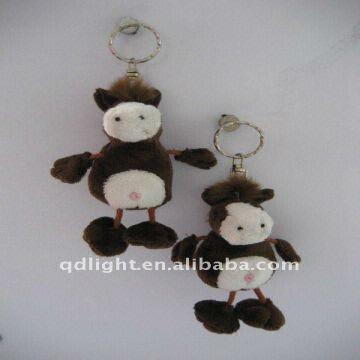 plush horse keyring