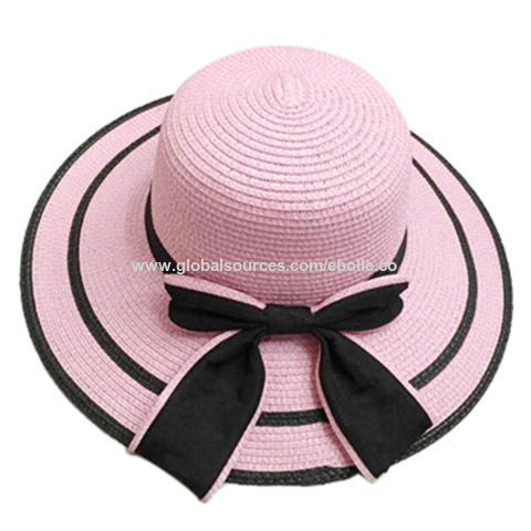 pink beach hat