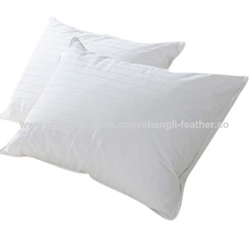 China Stripe Duck Feather Pillows From Hangzhou Wholesaler