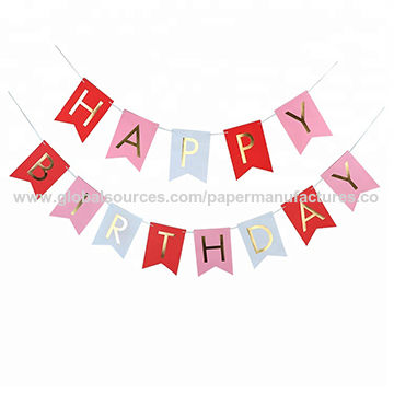 Umiss Birthday Decorations Reusable Paper Party Sign Fancy Party