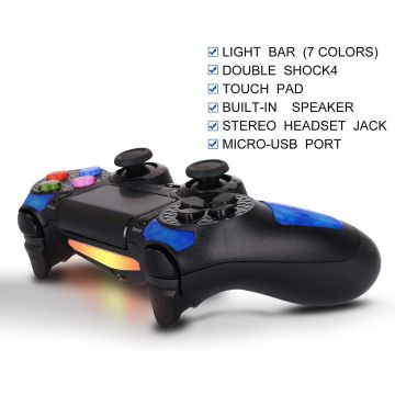 Wireless Ps4 Controller Gaming Remote Controller For Ps4 Ps3 Ps2 W Speaker Audio Jack Dual Motors Global Sources