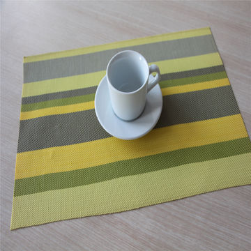 China Restaurant Table Mats Woven Pvc Placemats Rectangle Dining