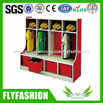 China Durable Wooden Kids Wardrobe Children Collection Cabinet