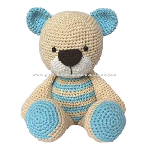 Soft Teddy Bear Handmade Teddy Bear Stuffed Bear Toy Crochet Taddy Bear Toy