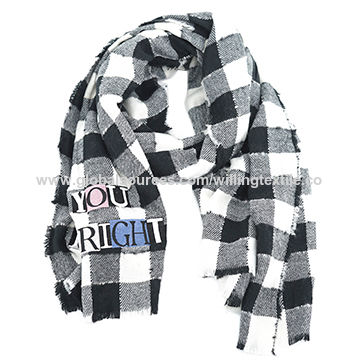 black and white scarves ladies
