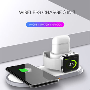 China 2022 Desktop Charger Station 3 In 1 Qi Wireless Fast Charging 15w On Global Sources - Diy Wireless Charging Station