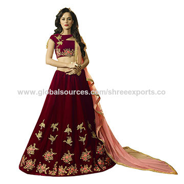 velvet ghagra choli price