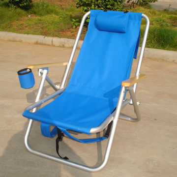 China Metal Backpack Foldable Camping Beach Chair With Storage Bag On Global Sources Leisure Chair Beach Chair Folding Chair