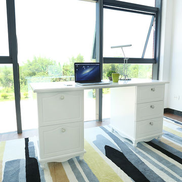 China Floor Sitting Computer Desk Wood Office Table From Liuzhou