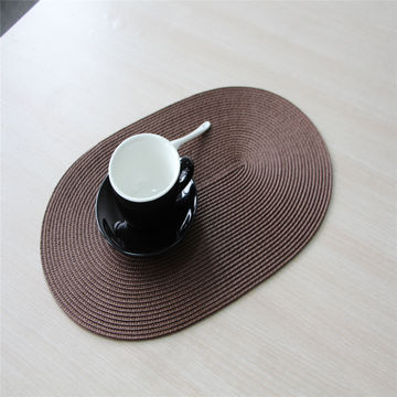 China Oval Plastic Pp Table Mats Woven Placemats From Ningbo