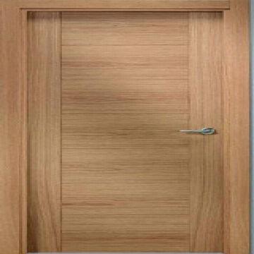 Composite Door Mdf With Walnut Veneer Interior Solid Wood