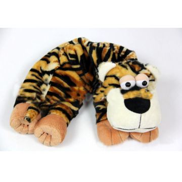 Microwave Heating Grape Seed Stuffed Plush Animal Tiger Neck