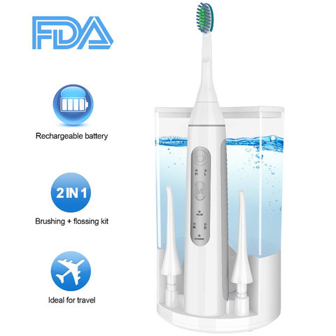 toothbrush that flosses with water