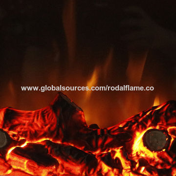 Electric Fireplace Stove Real Log Led Flame Global Sources