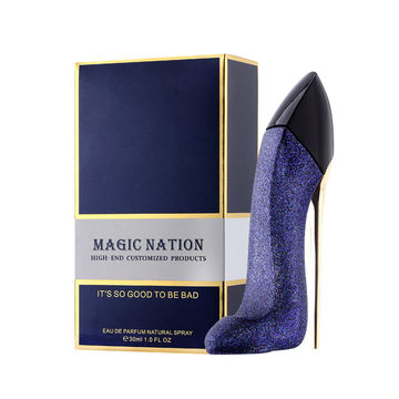 purple shoe perfume