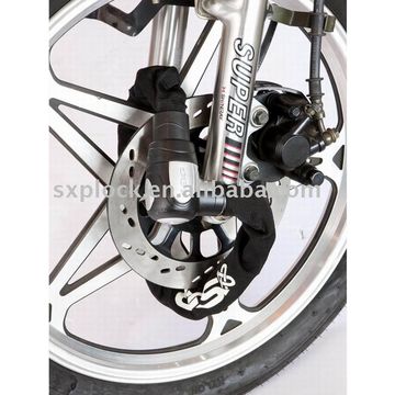 motorbike chain and lock