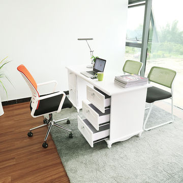 China Floor Sitting Computer Desk Wood Office Table From Liuzhou