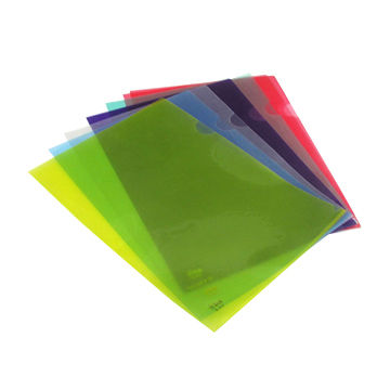 L Shape File Pp Sheet Protectors With Colors And Transparent Global Sources