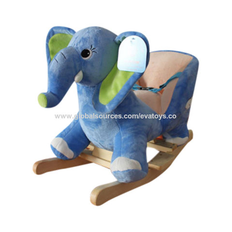 wooden rocking elephant