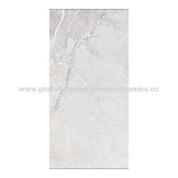 China Light Grey Marble Full Glazed Floor Tiles From Foshan