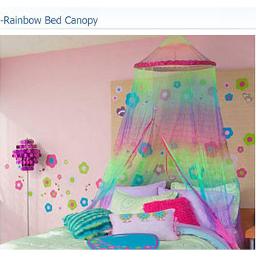 rainbow bed canopy