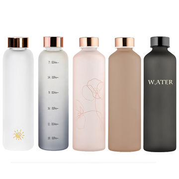 Download China Custom Logo 1000ml Borosilicate Frosted White Glass Bottle Drinking Water On Global Sources Sport Bottle Travel Glass Bottle High Borosilicate Glass Bottle