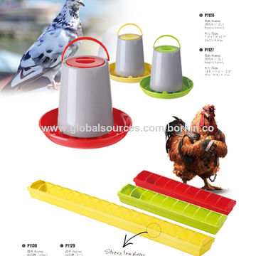 Red Baby Chick Feeder and Waterer Set Kit for Brooder Chick Feeder and Waterer Combo,Chicken Feeder /& Chicken Waterer Birds Poultry Feeding Equipment Kit