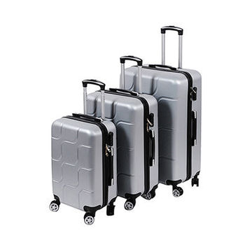 black hard shell luggage set