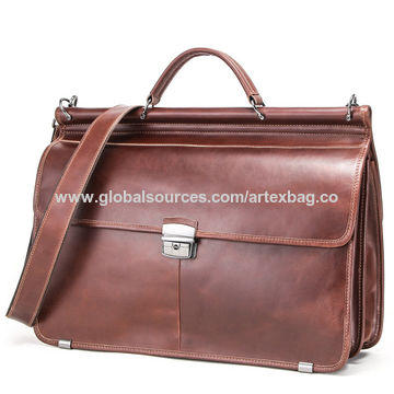 top leather briefcase